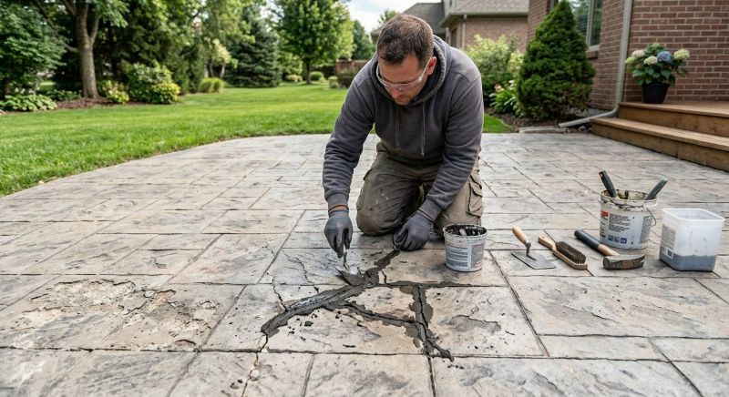 Decorative Concrete Repair in Livonia, MI