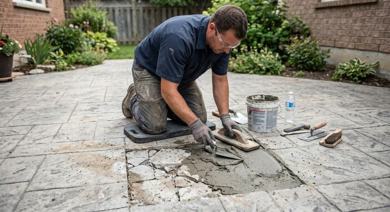 Decorative Concrete Repair in Littleton, CO